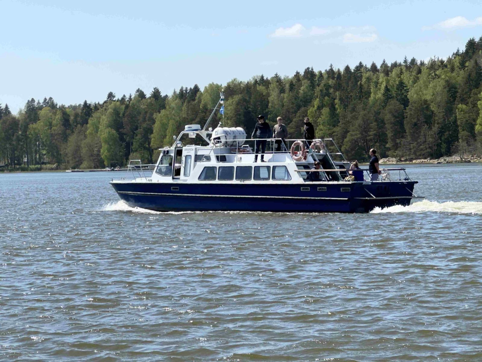 m/s amanda risteilee Porvoossa