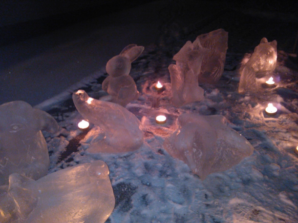 Jäänveistoa polttreihin